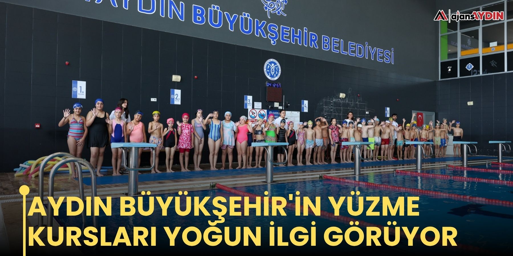 Aydın Büyükşehir'in yüzme kursları yoğun ilgi görüyor