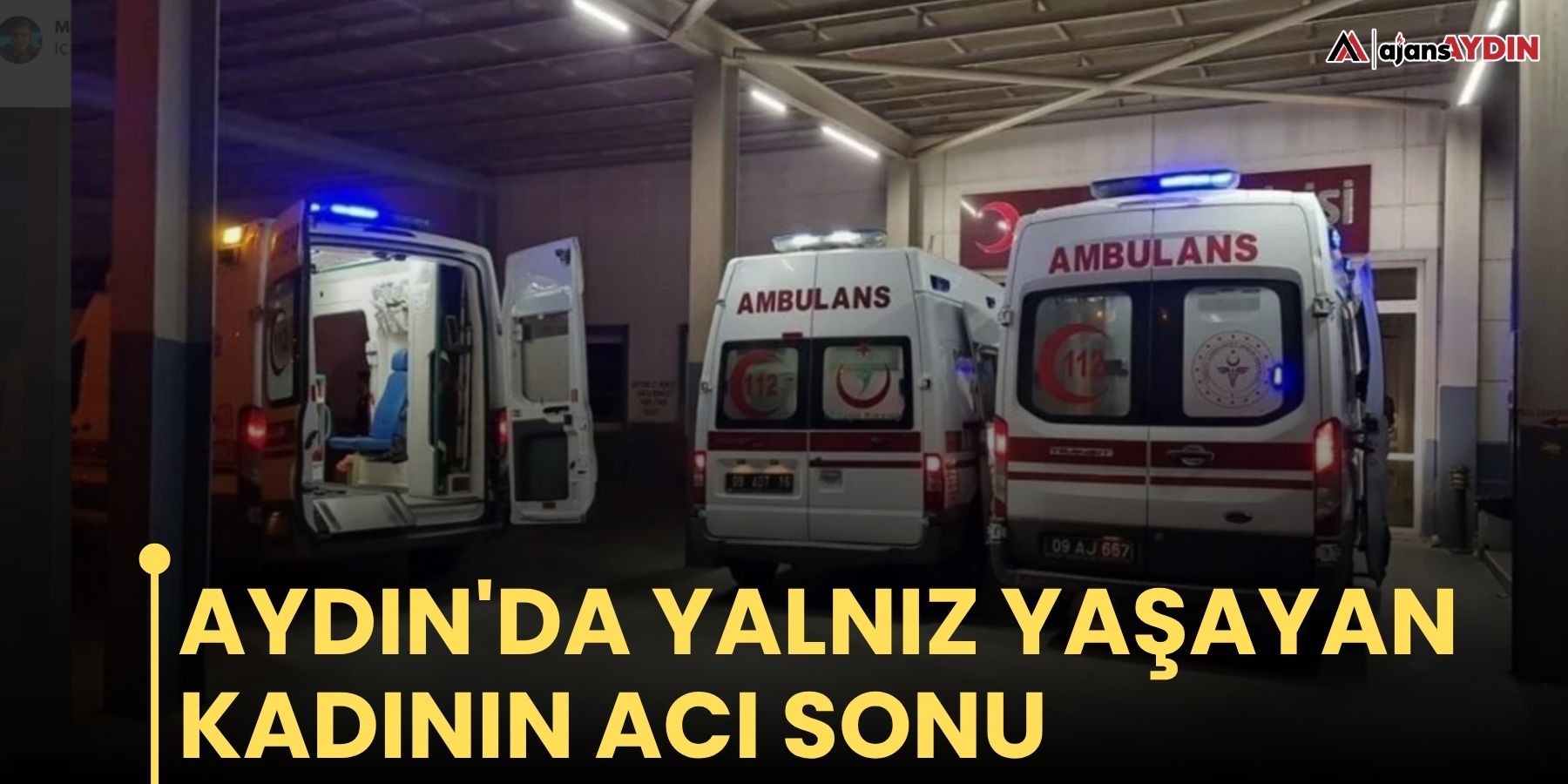 Aydın'da yalnız yaşayan kadının acı sonu