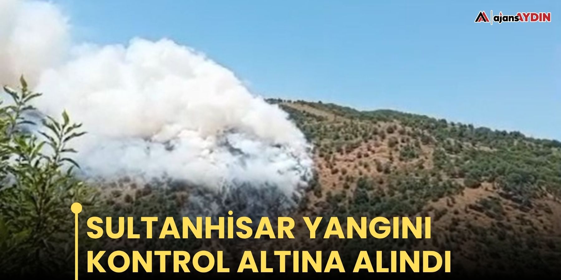 Sultanhisar yangını kontrol altına alındı
