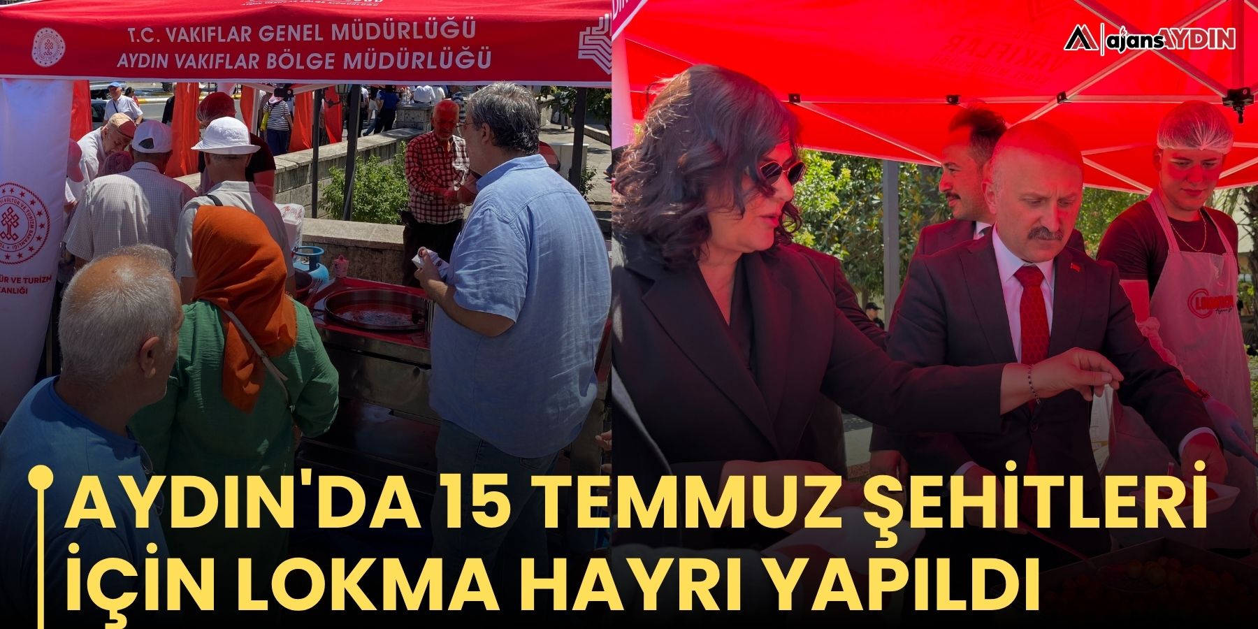 Aydın'da 15 Temmuz şehitleri için lokma hayrı yapıldı