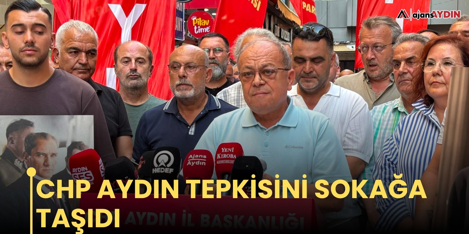 CHP Aydın tepkisini sokağa taşıdı
