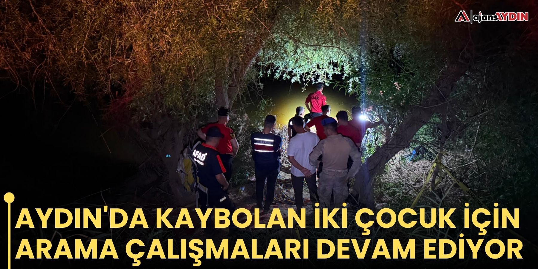 Aydın'da kaybolan iki çocuk için arama çalışmaları devam ediyor