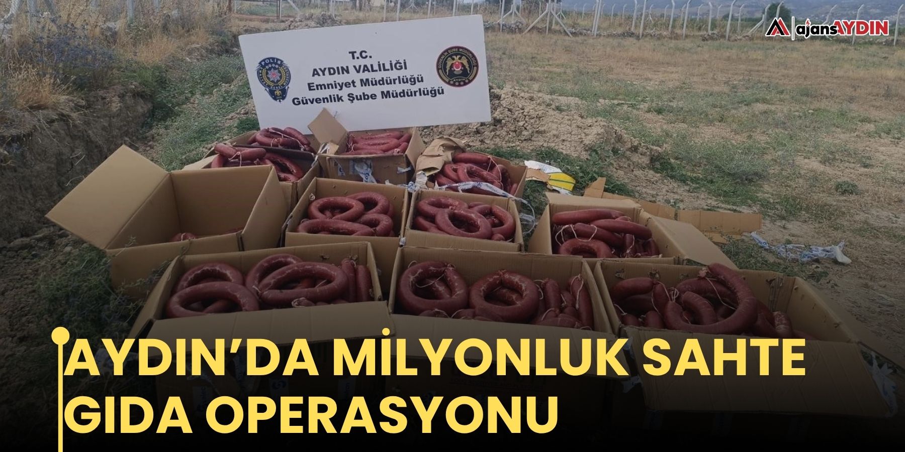 Aydın’da milyonluk sahte gıda operasyonu