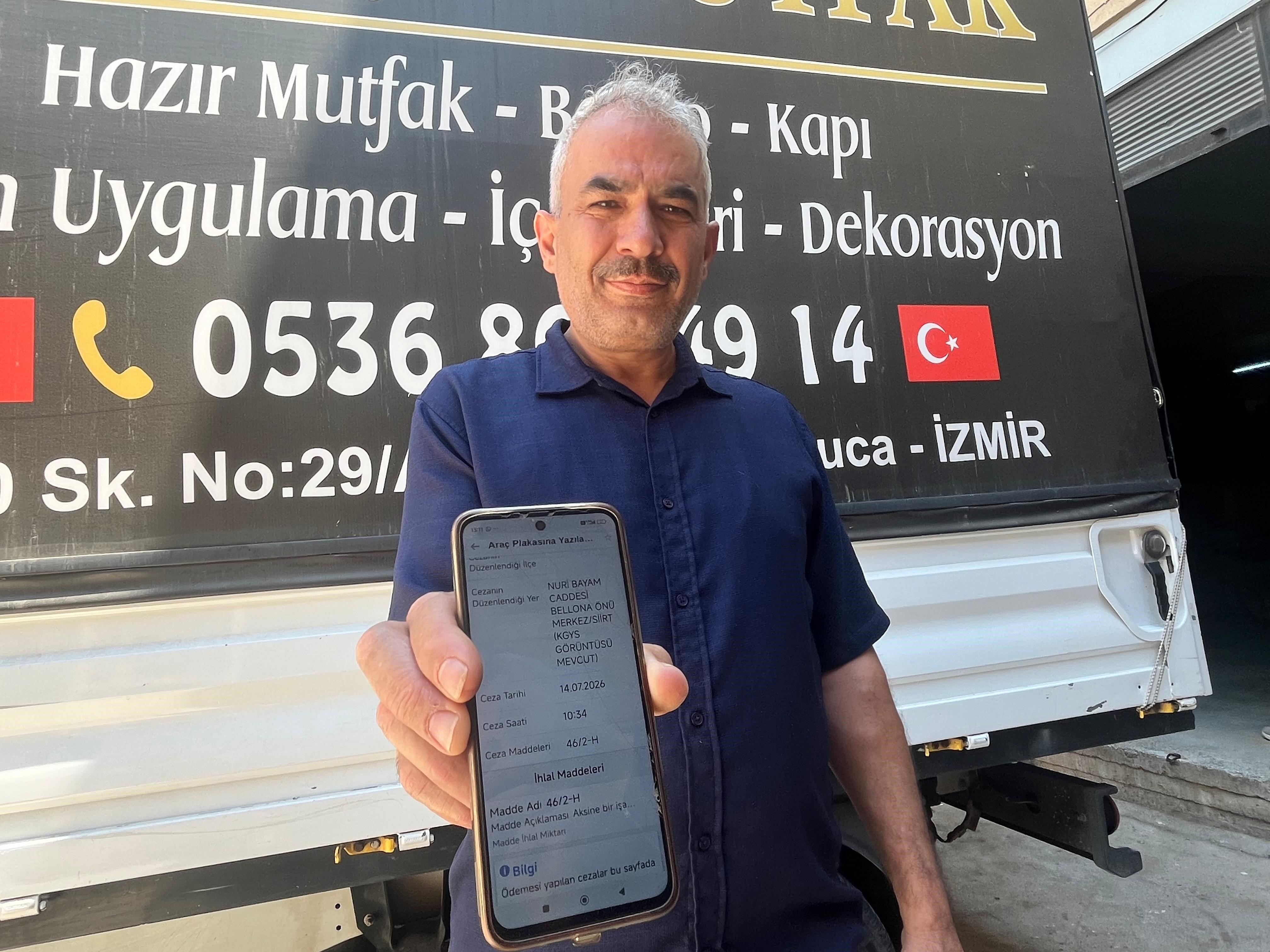 Hiç gitmediği Siirt'ten gelen trafik cezası, hayatının şokunu yaşattı