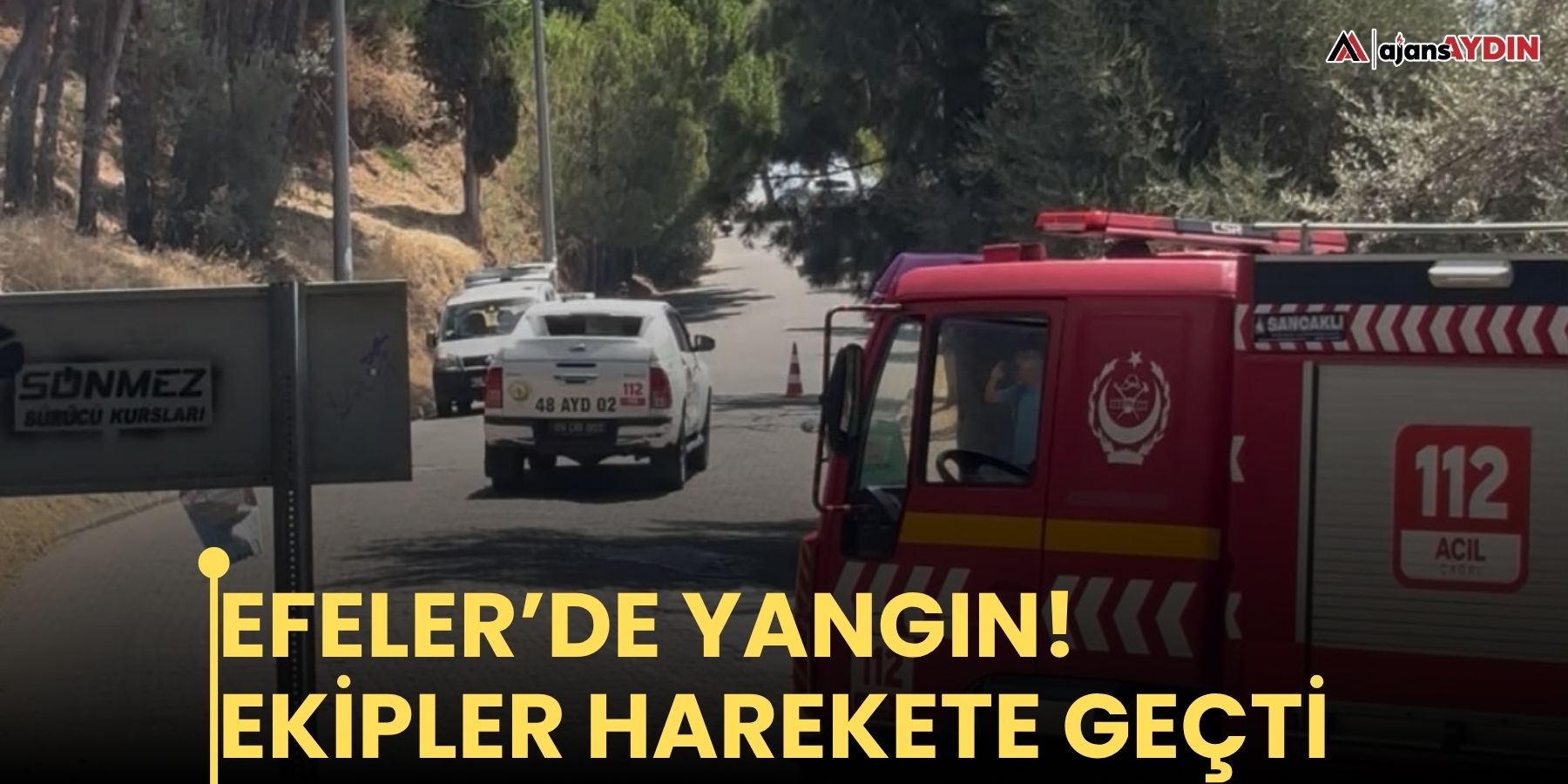 Efeler’de yangın!   Ekipler harekete geçti