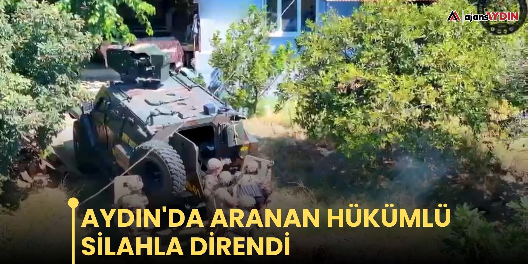 Aydın'da aranan hükümlü silahla direndi