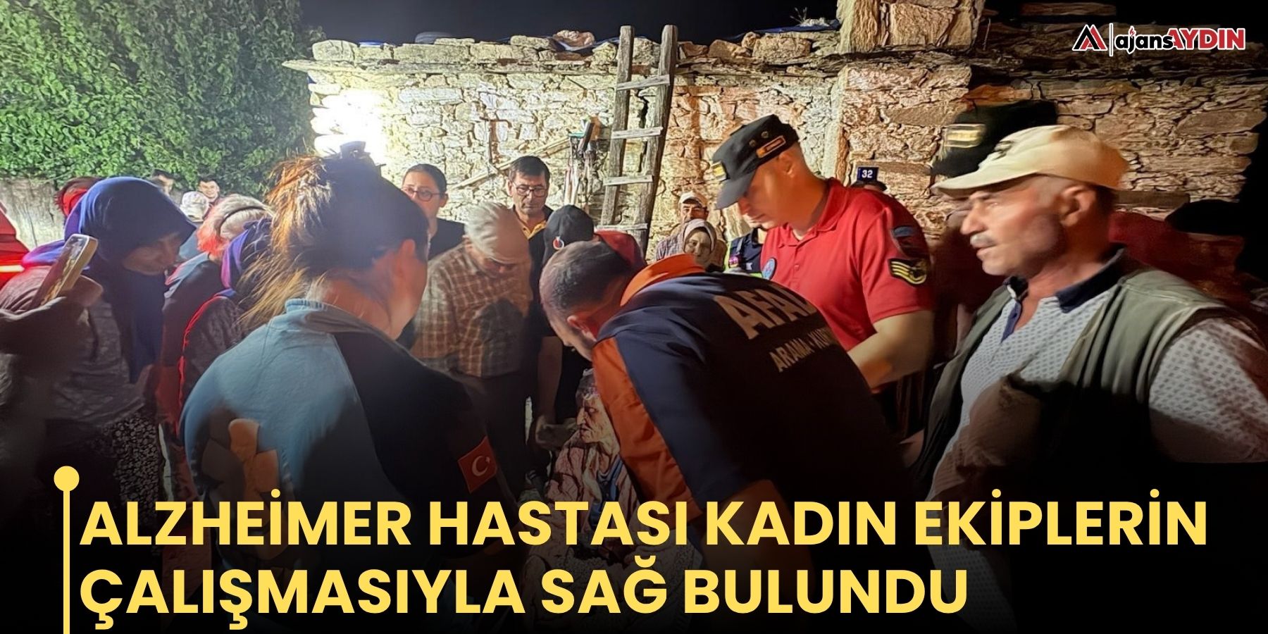 Alzheimer hastası kadın ekiplerin çalışmasıyla sağ bulundu