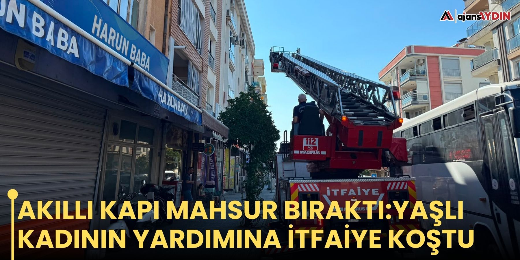 Akıllı kapı mahsur bıraktı: Yaşlı kadının yardımına itfaiye koştu
