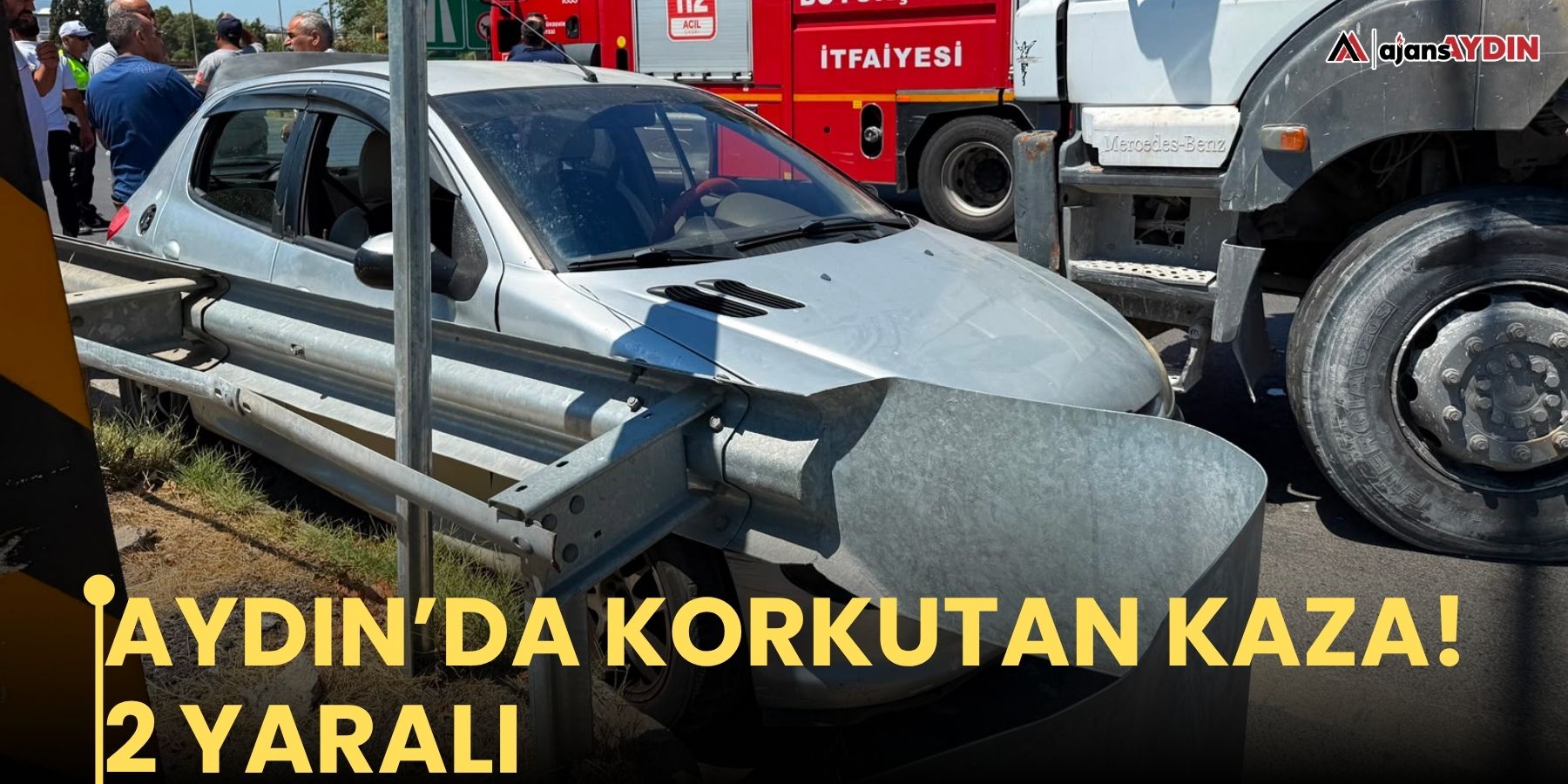 Aydın’da korkutan kaza! 2 yaralı