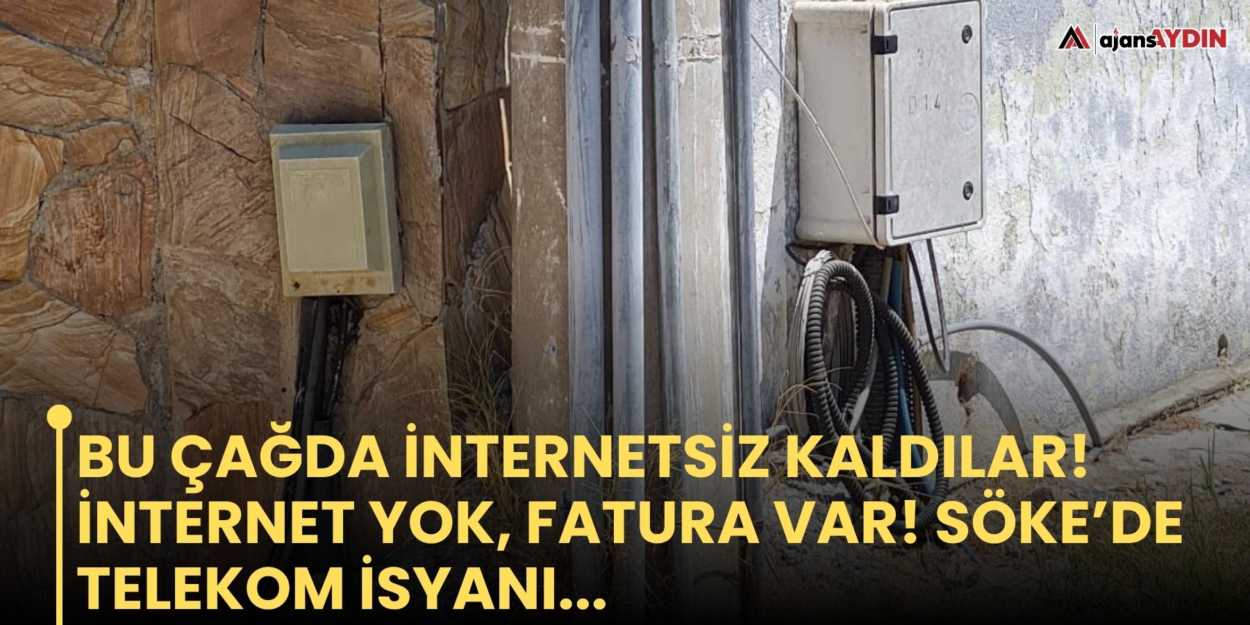 BU ÇAĞDA İNTERNETSİZ KALDILAR!   İNTERNET YOK, FATURA VAR! SÖKE’DE TELEKOM İSYANI..