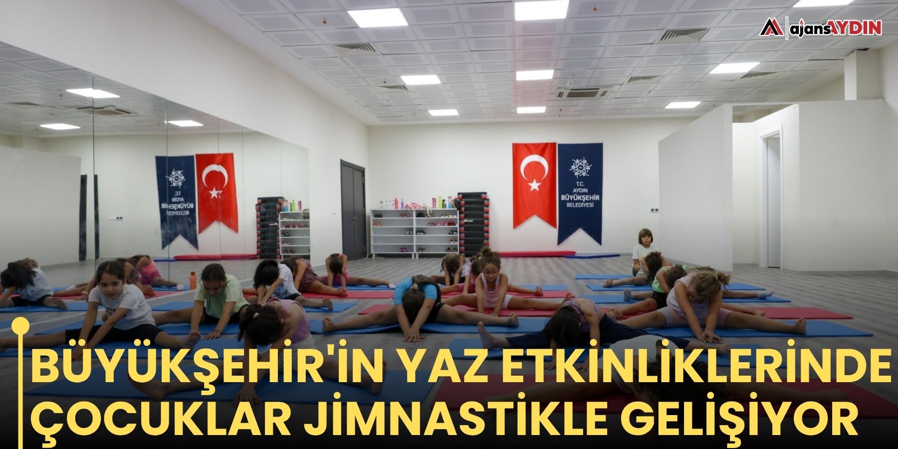 Büyükşehir'in yaz etkinliklerinde çocuklar jimnastikle gelişiyor