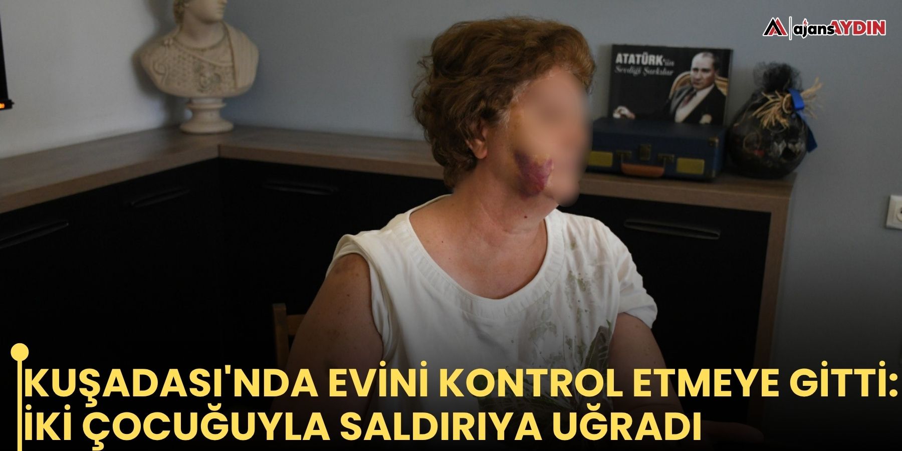 Kuşadası'nda evini kontrol etmeye gitti: iki çocuğuyla saldırıya uğradı