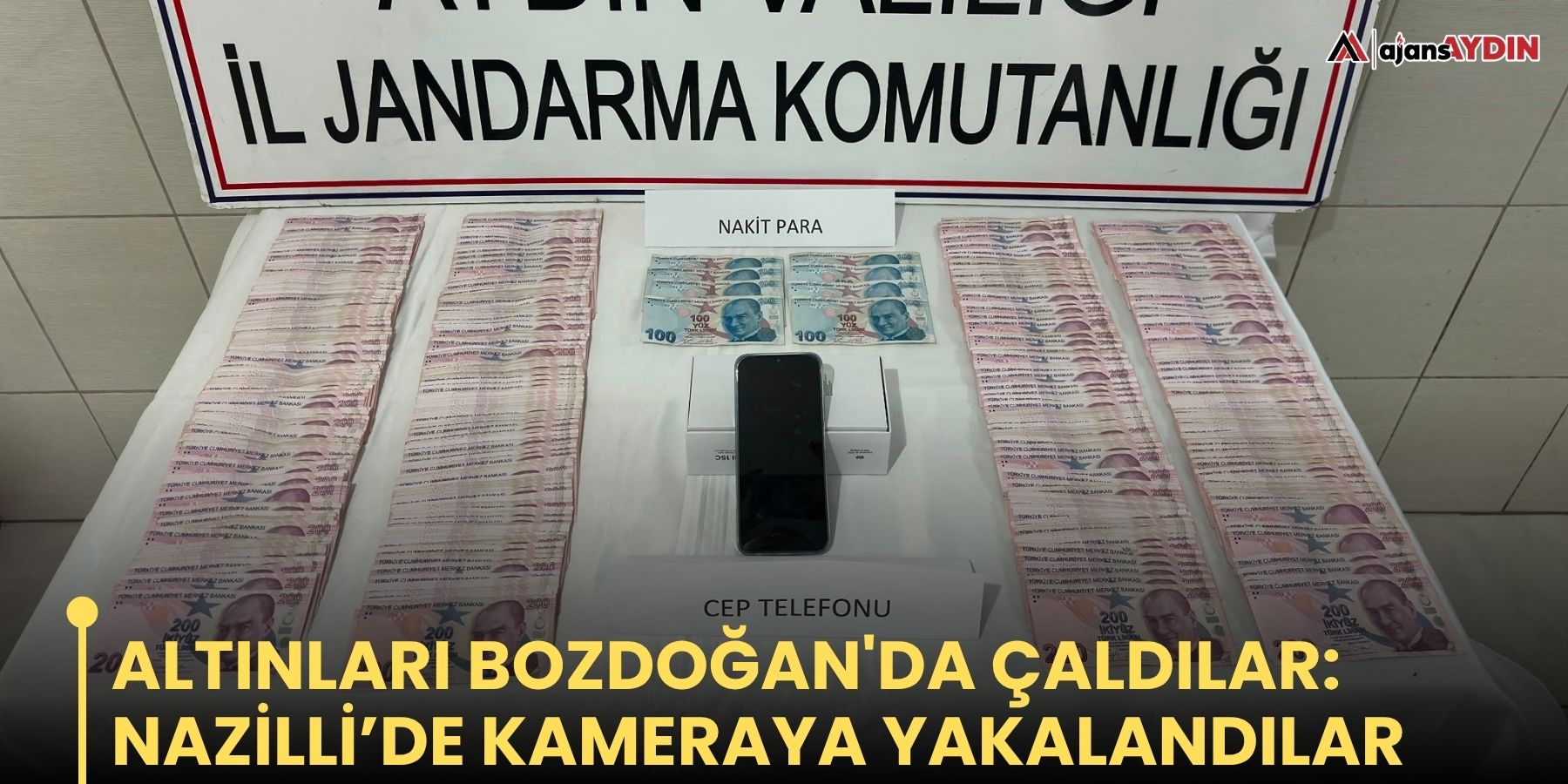 Altınları Bozdoğan'da çaldılar: Nazilli’de kameraya yakalandılar