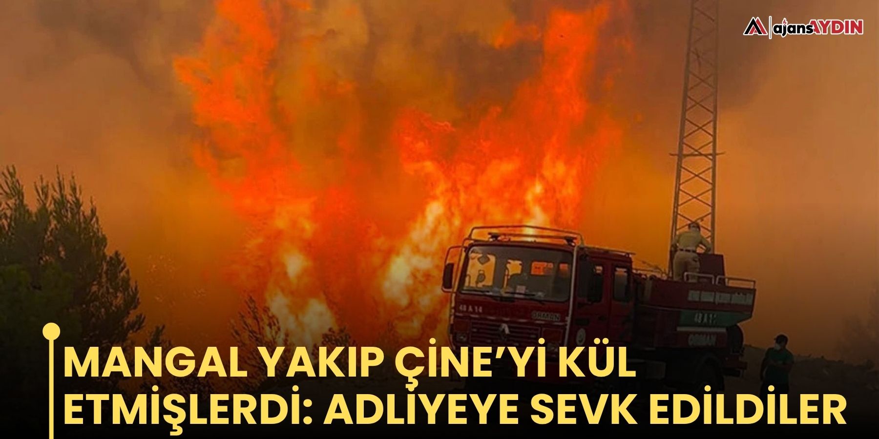 Mangal yakıp Çine’yi kül etmişlerdi: adliyeye sevk edildiler