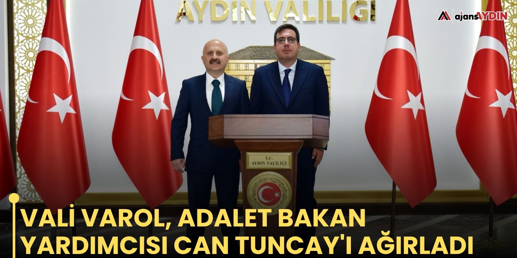 Vali Varol, Adalet Bakan Yardımcısı Can Tuncay'ı ağırladı