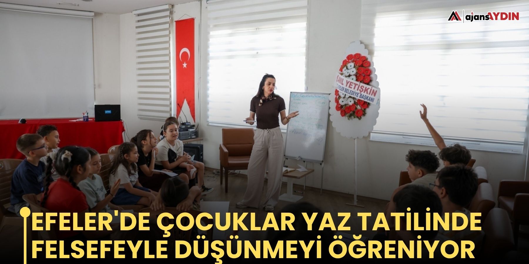 Efeler'de çocuklar yaz tatilinde felsefeyle düşünmeyi öğreniyor