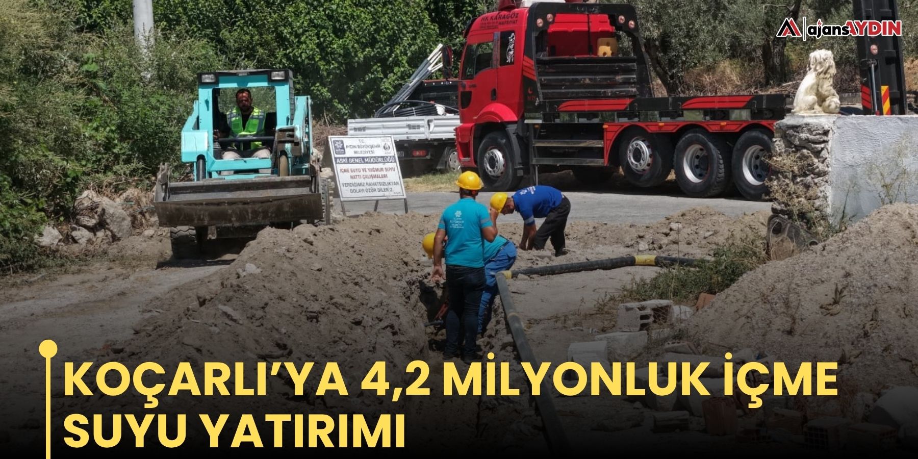 Koçarlı’ya 4,2 milyonluk içme suyu yatırımı