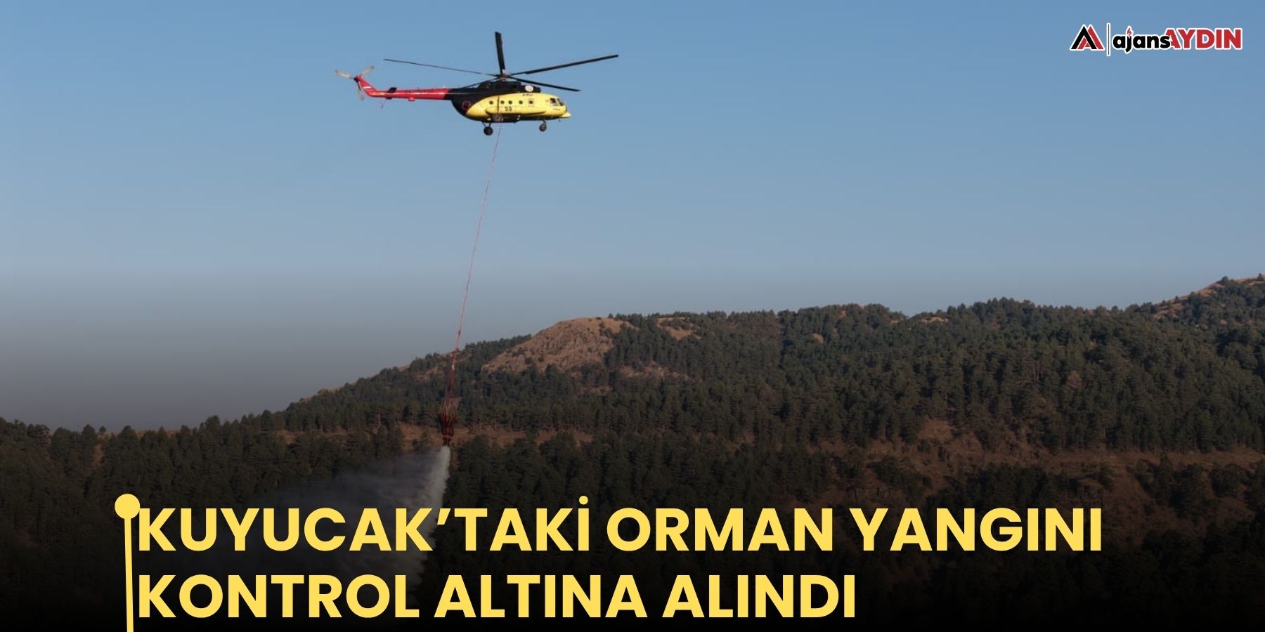 Kuyucak’taki orman yangını kontrol altına alındı