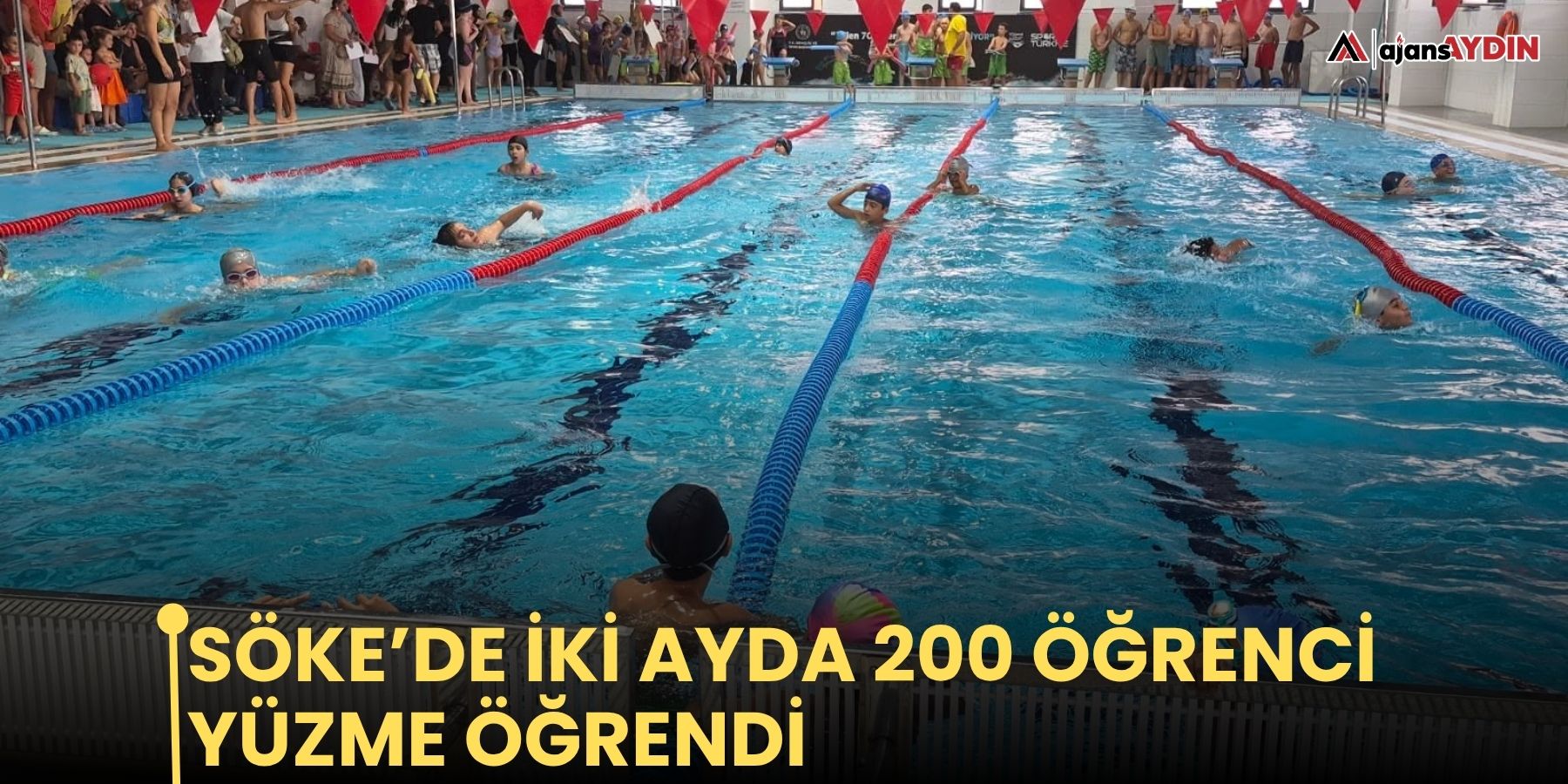 Söke’de iki ayda 200 öğrenci yüzme öğrendi