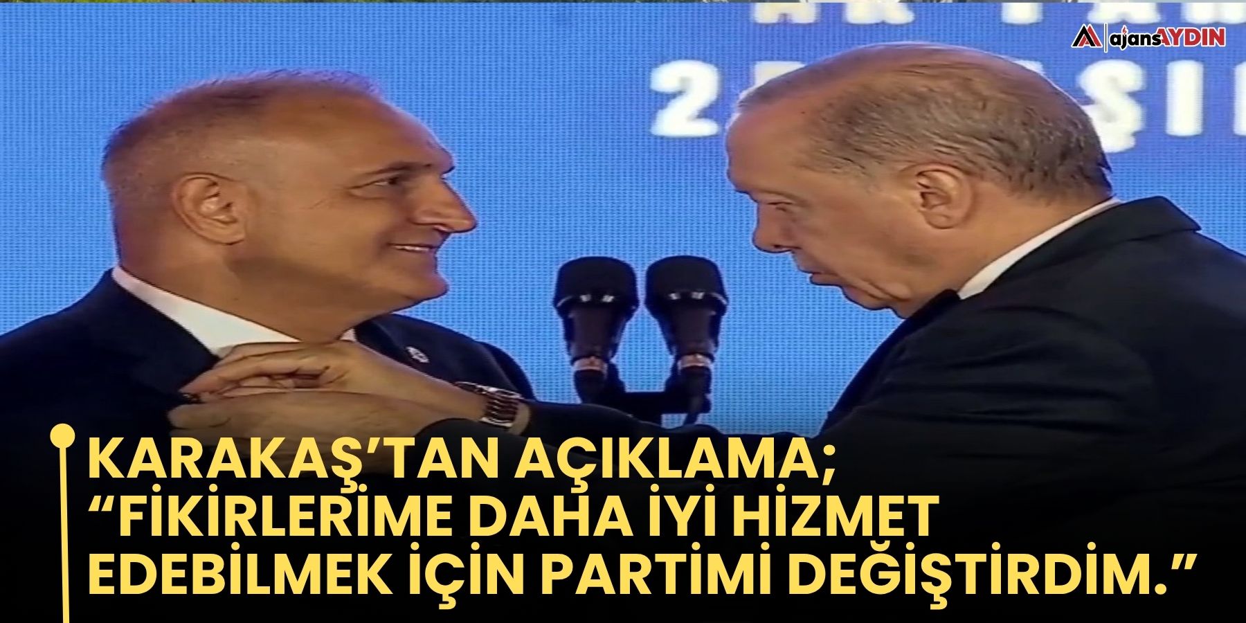 Karakaş’tan Açıklama; “fikirlerime Daha İyi Hizmet Edebilmek İçin Partimi Değiştirdim.”