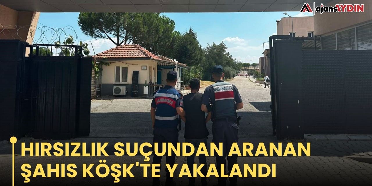 Hırsızlık suçundan aranan şahıs Köşk'te yakalandı