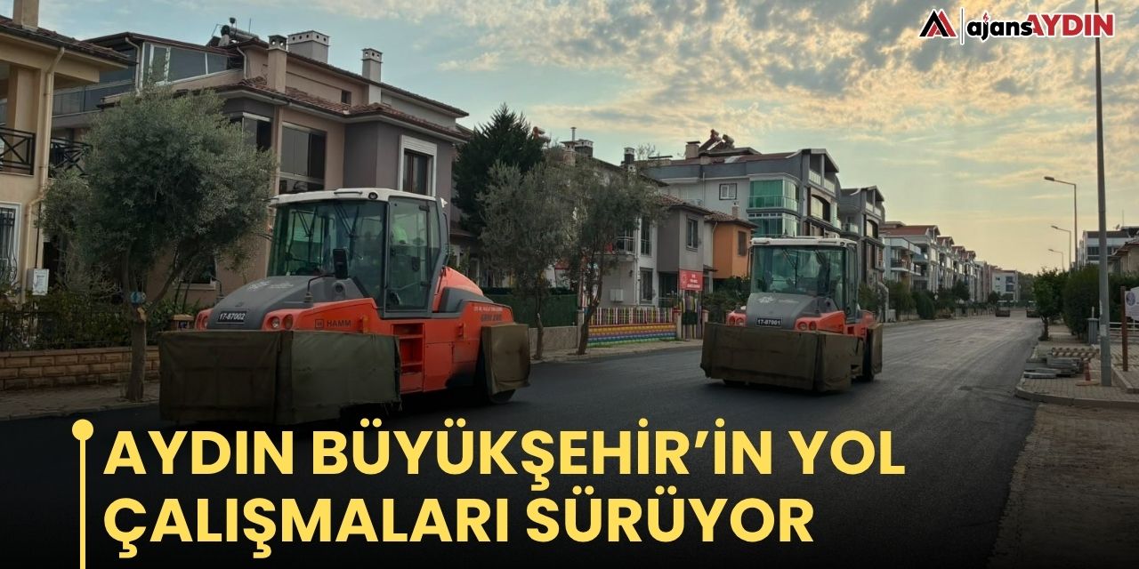 Aydın Büyükşehir’in yol çalışmaları sürüyor