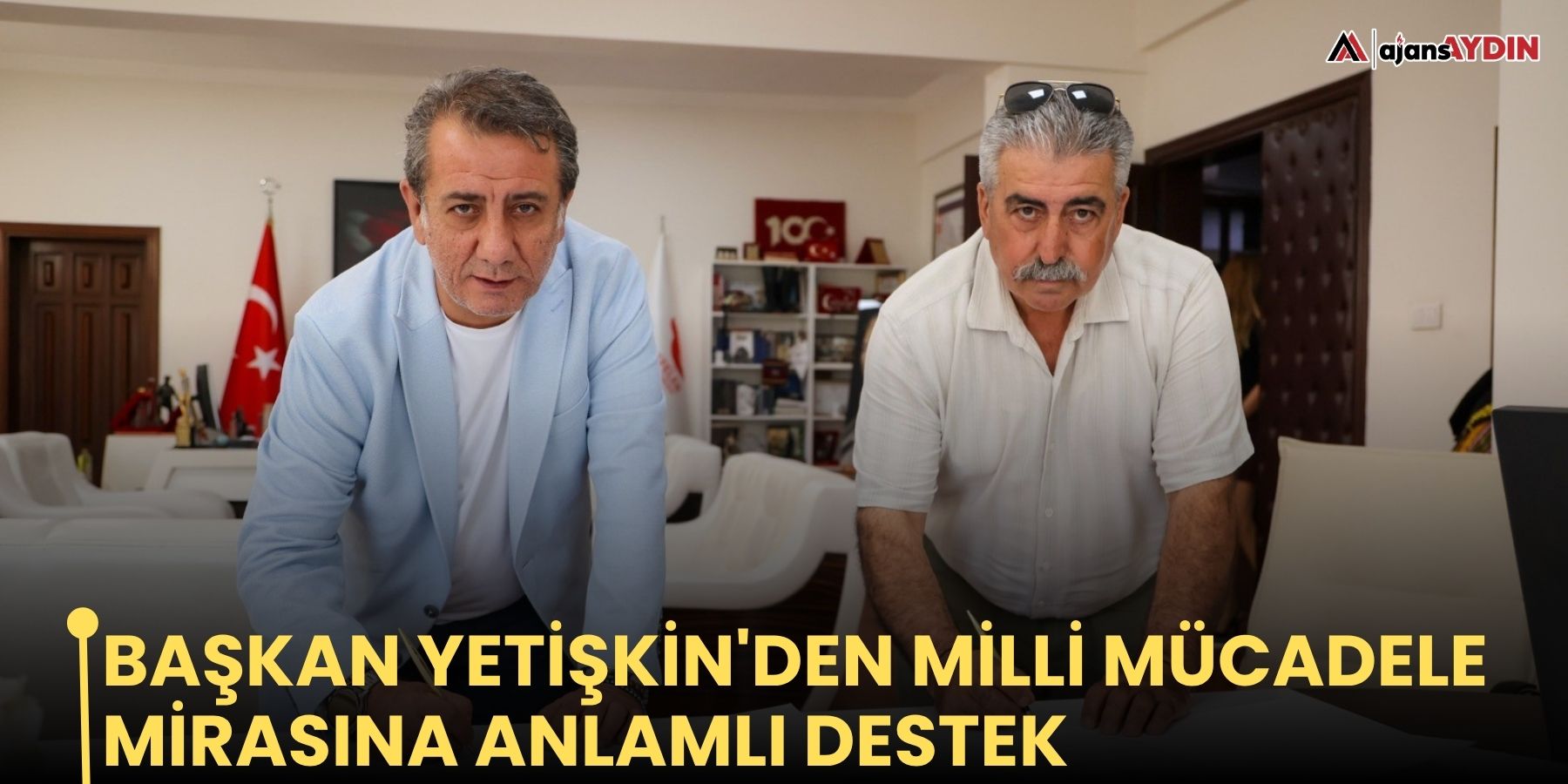 Başkan Yetişkin'den milli mücadele mirasına anlamlı destek
