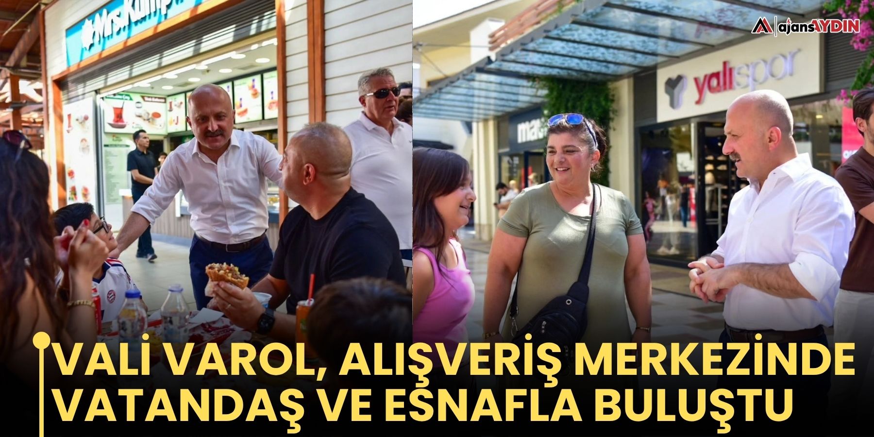 Vali Varol, Alışveriş Merkezinde Vatandaş Ve Esnafla Buluştu