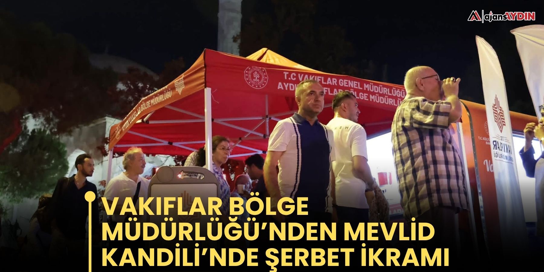 Vakıflar Bölge Müdürlüğü’nden Mevlid Kandili’nde Şerbet İkramı