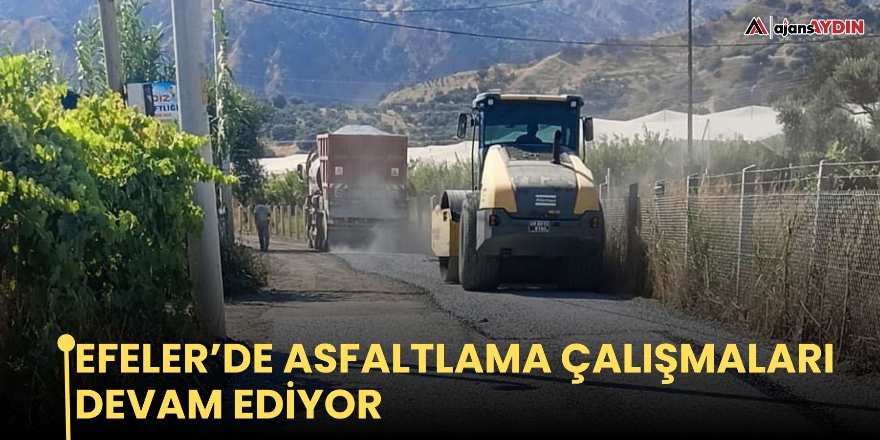 Efeler’de asfaltlama çalışmaları devam ediyor