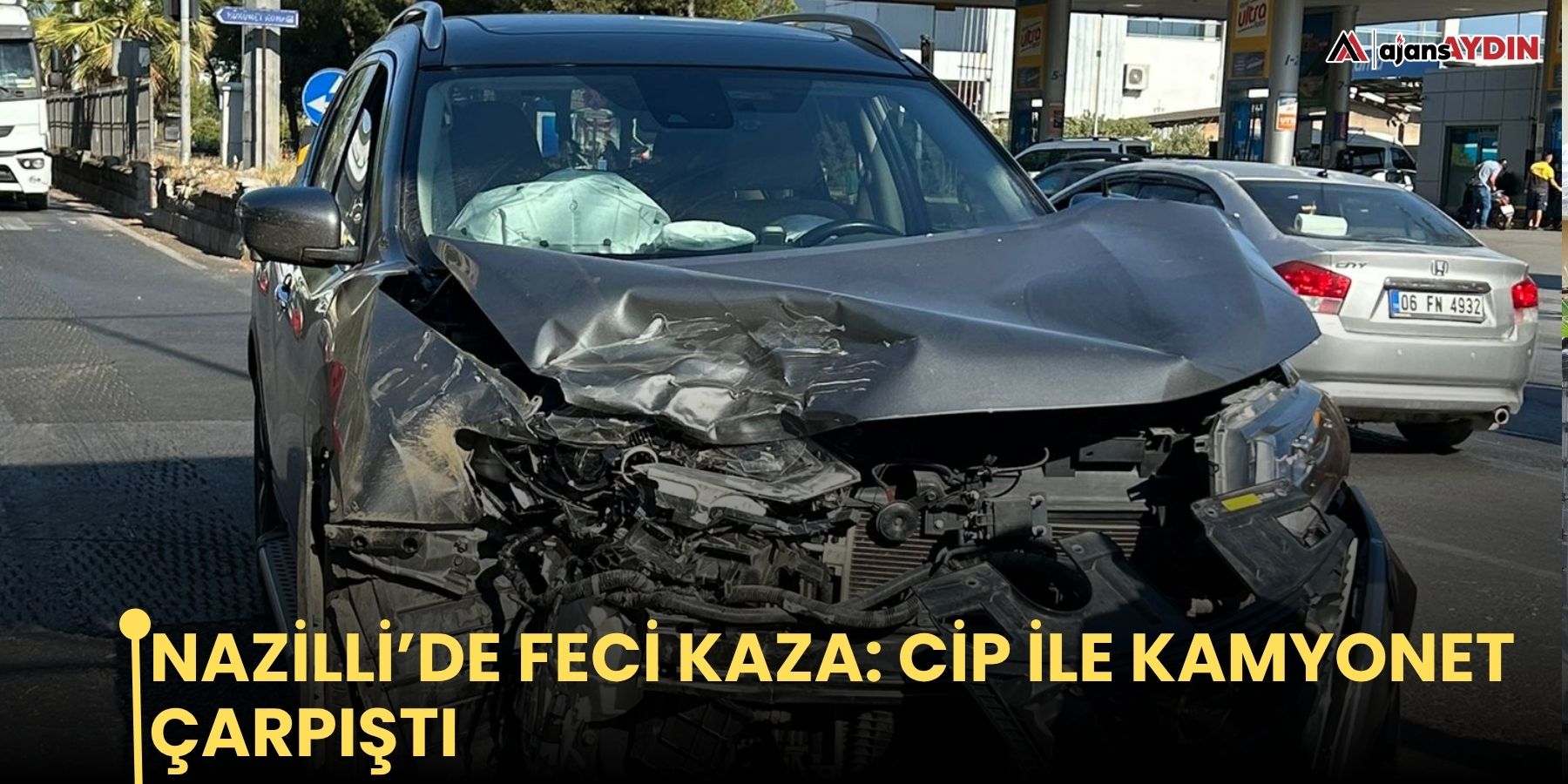 Nazilli’de feci kaza: cip ile kamyonet çarpıştı