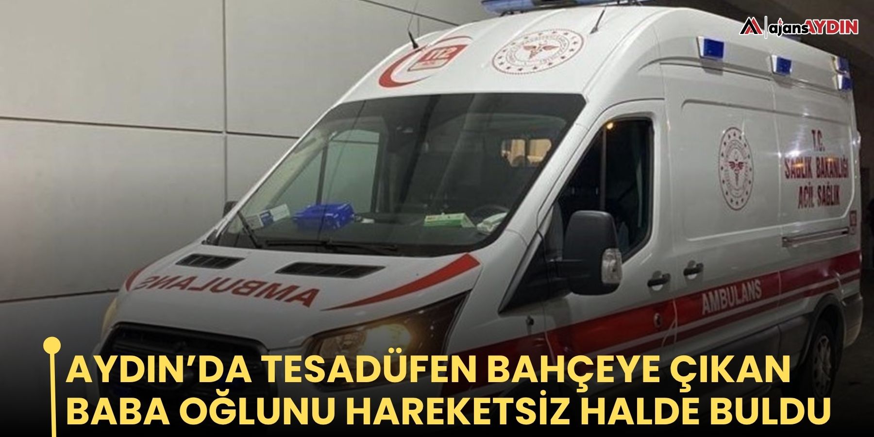 Aydın’da tesadüfen bahçeye çıkan baba oğlunu hareketsiz halde buldu