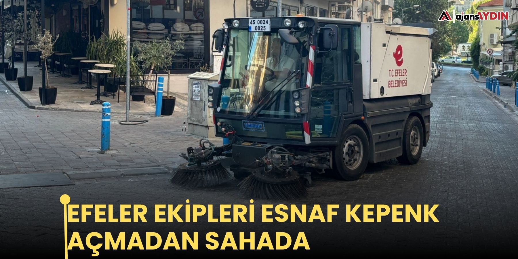 Efeler eki̇pleri̇ esnaf kepenk açmadan sahada