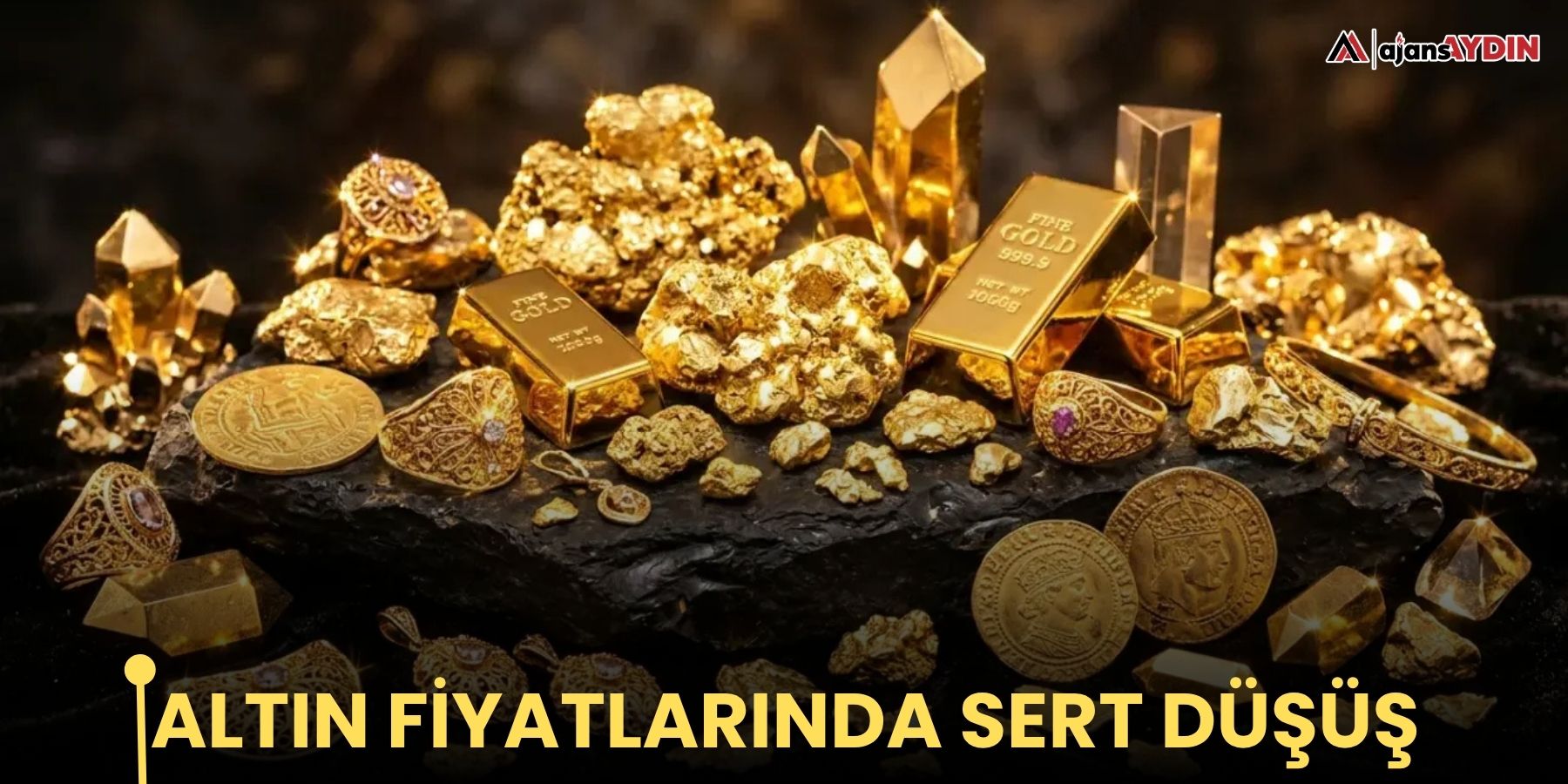 Altın fiyatlarında sert düşüş