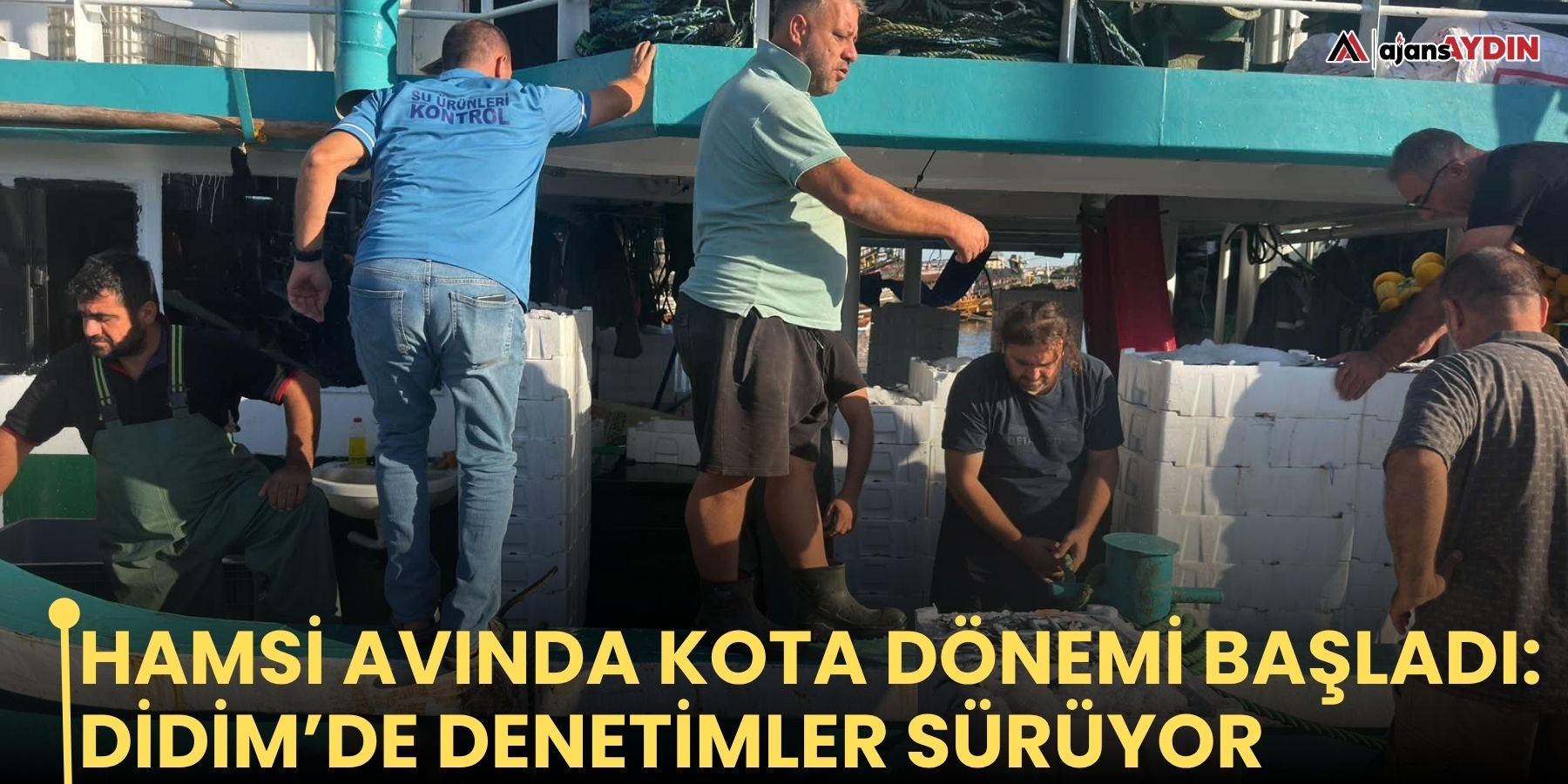 Hamsi avında kota dönemi başladı: Didim’de denetimler sürüyor