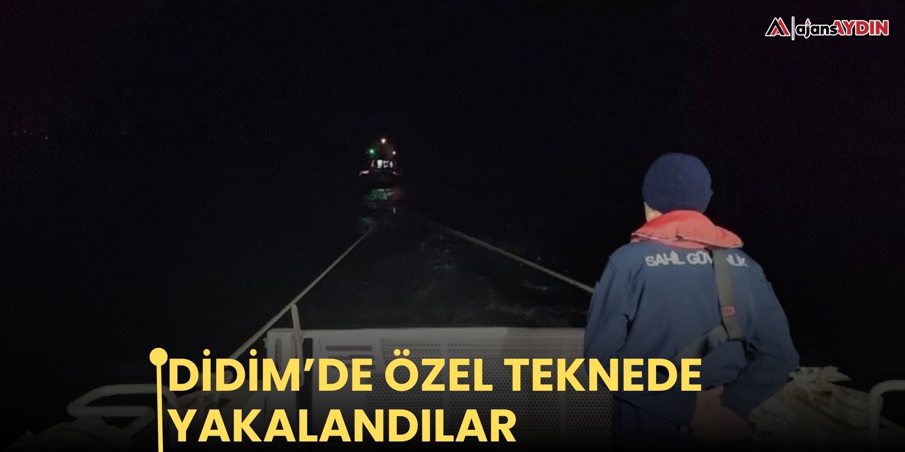 Didim’de özel teknede yakalandılar