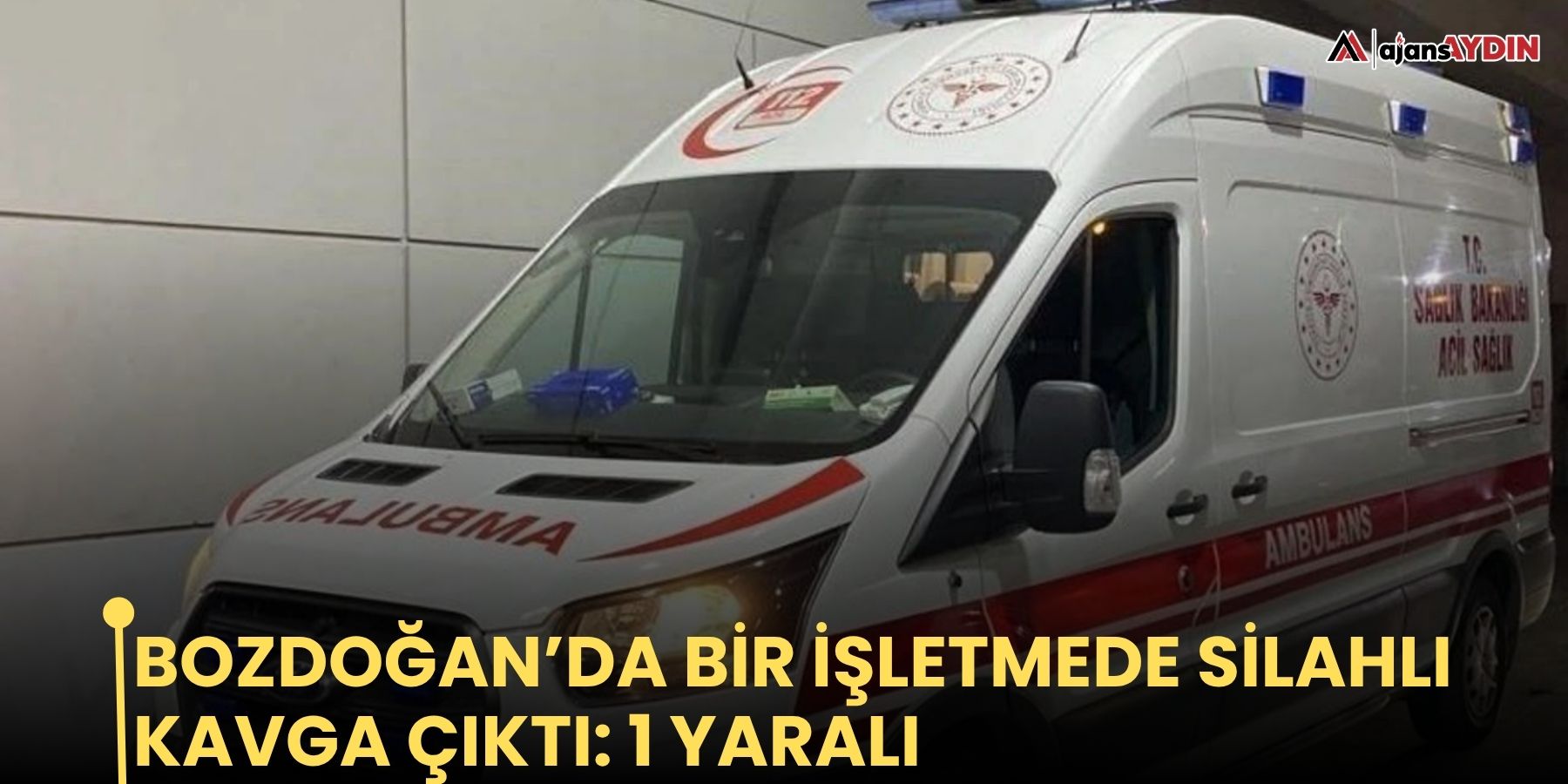 Bozdoğan’da bir işletmede silahlı kavga çıktı: 1 yaralı