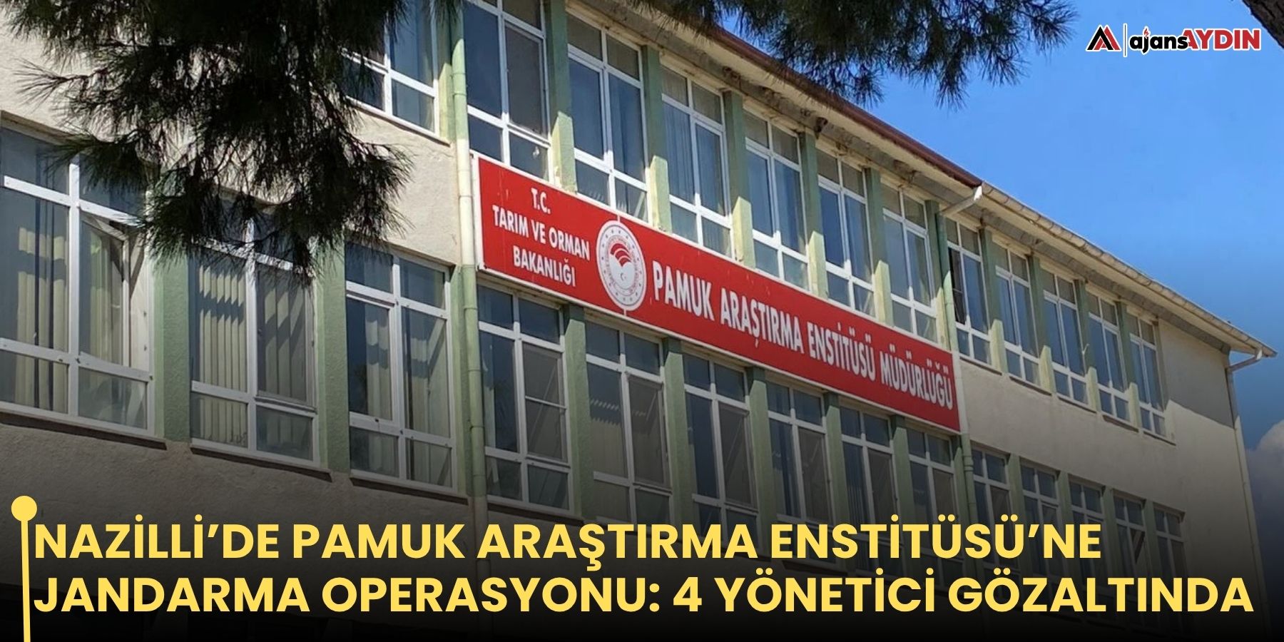 Nazilli’de Pamuk Araştırma Enstitüsü’ne Jandarma Operasyonu: 4 Yönetici Gözaltında