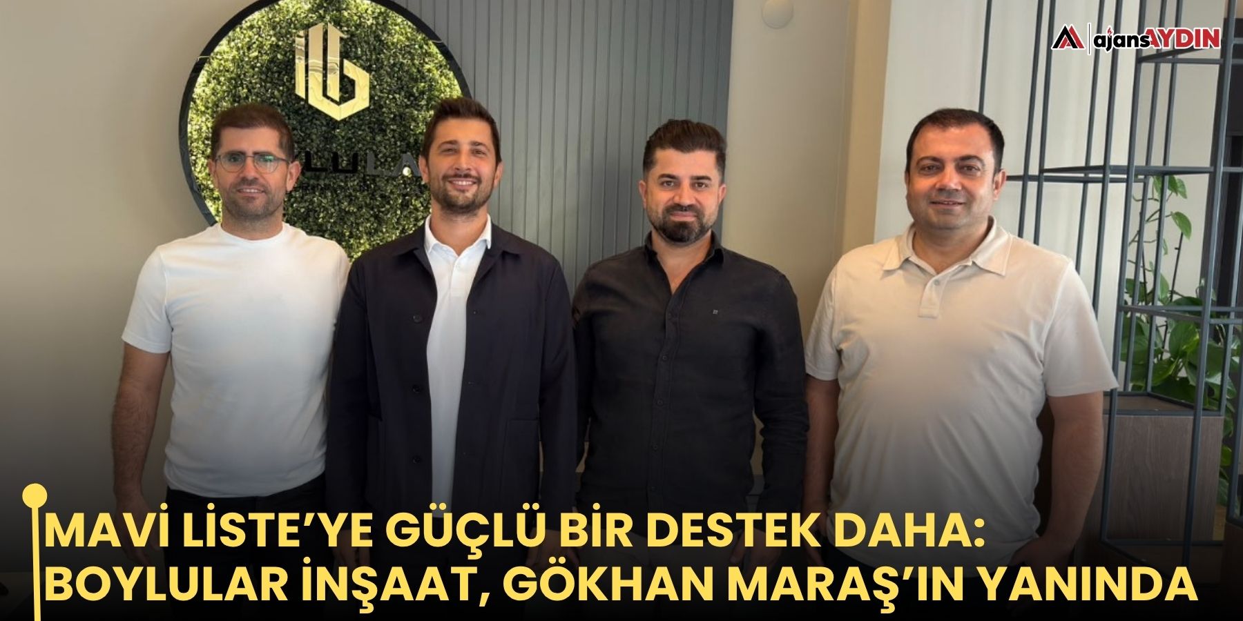 Mavi Liste’ye güçlü bir destek daha: Boylular İnşaat, Gökhan Maraş’ın yanında