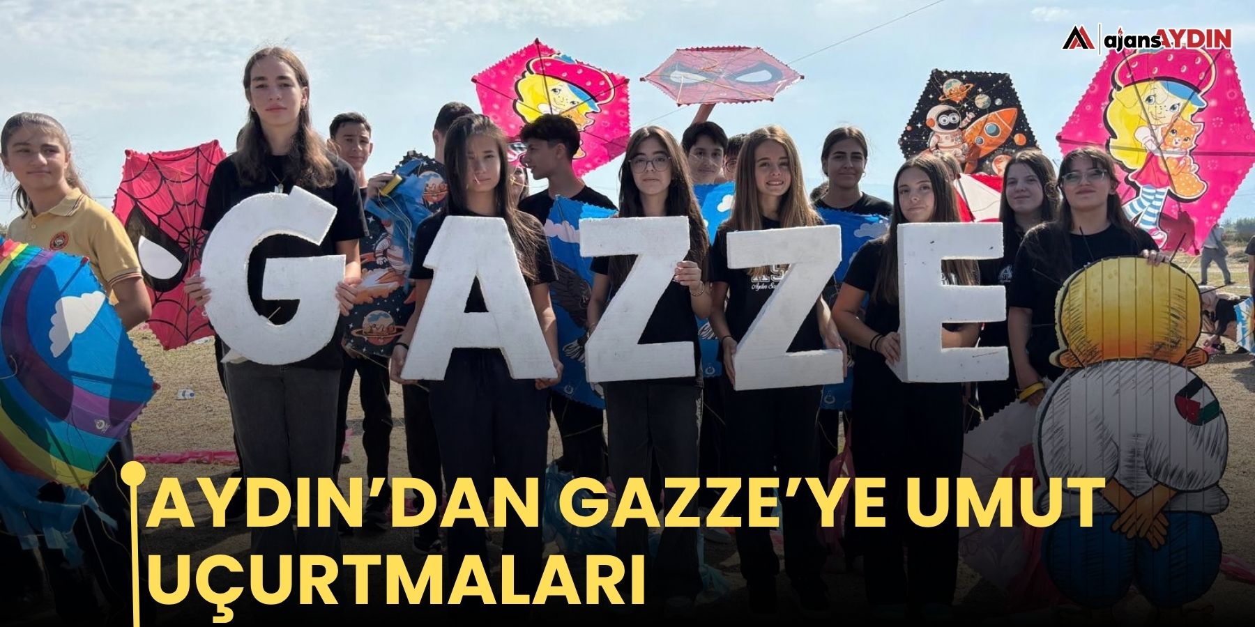 Aydın’dan Gazze’ye umut uçurtmaları