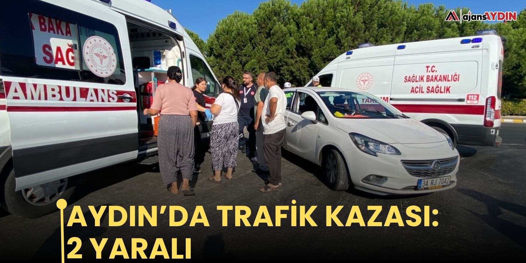 Aydın’da trafik kazası: 2 yaralı