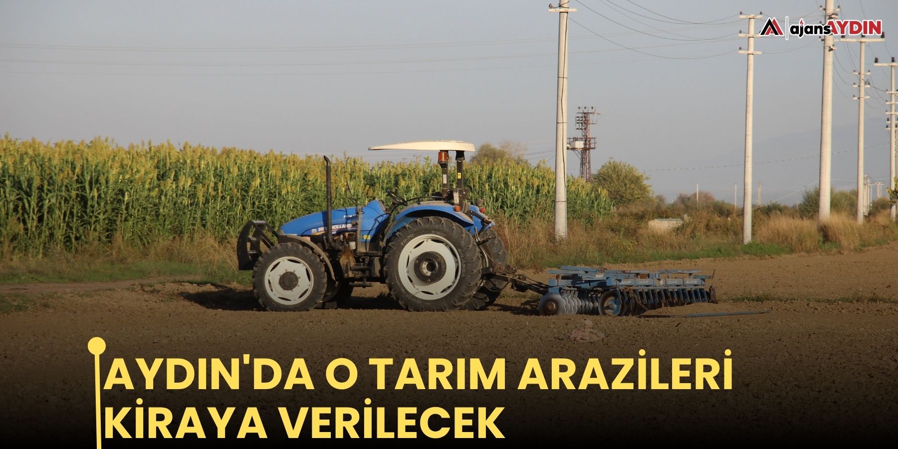 Aydın'da o tarım arazileri kiraya verilecek