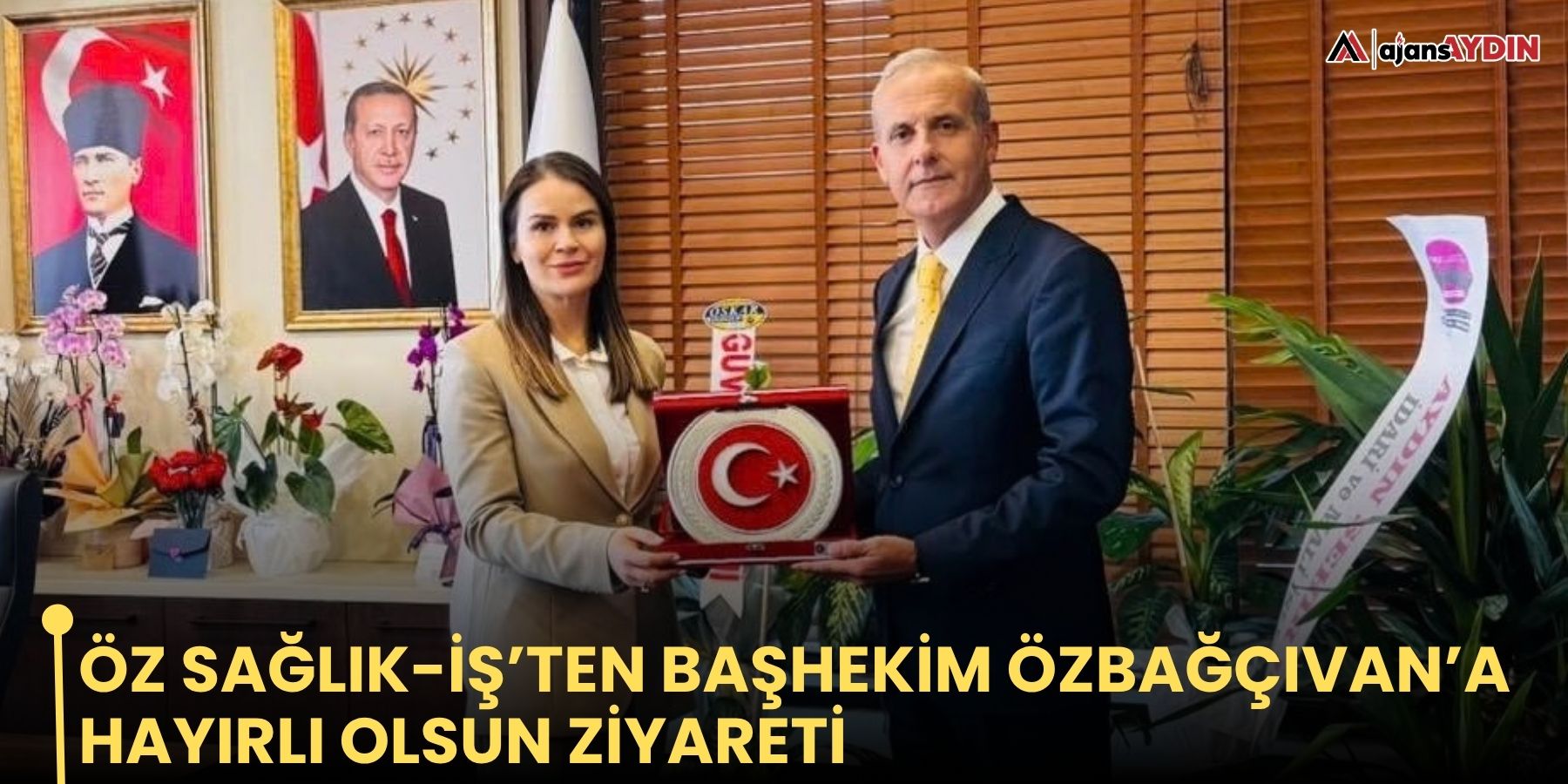 ÖZ SAĞLIK-İŞ’TEN BAŞHEKİM ÖZBAĞÇIVAN’A HAYIRLI OLSUN ZİYARETİ