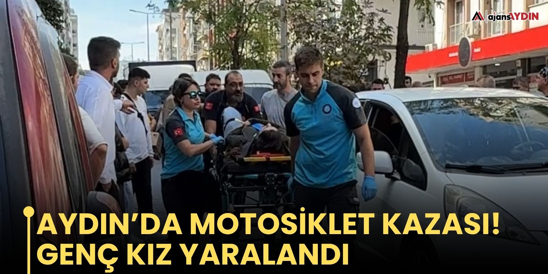 Aydın’da motosiklet kazasında genç kız yaralandı