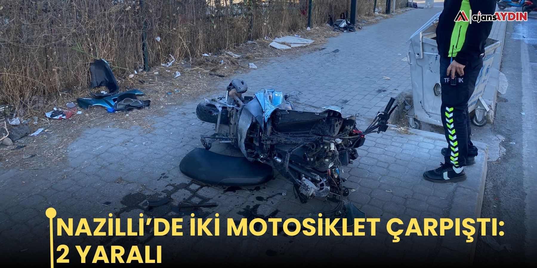 Nazilli’de İki Motosiklet Çarpıştı: 2 Yaralı