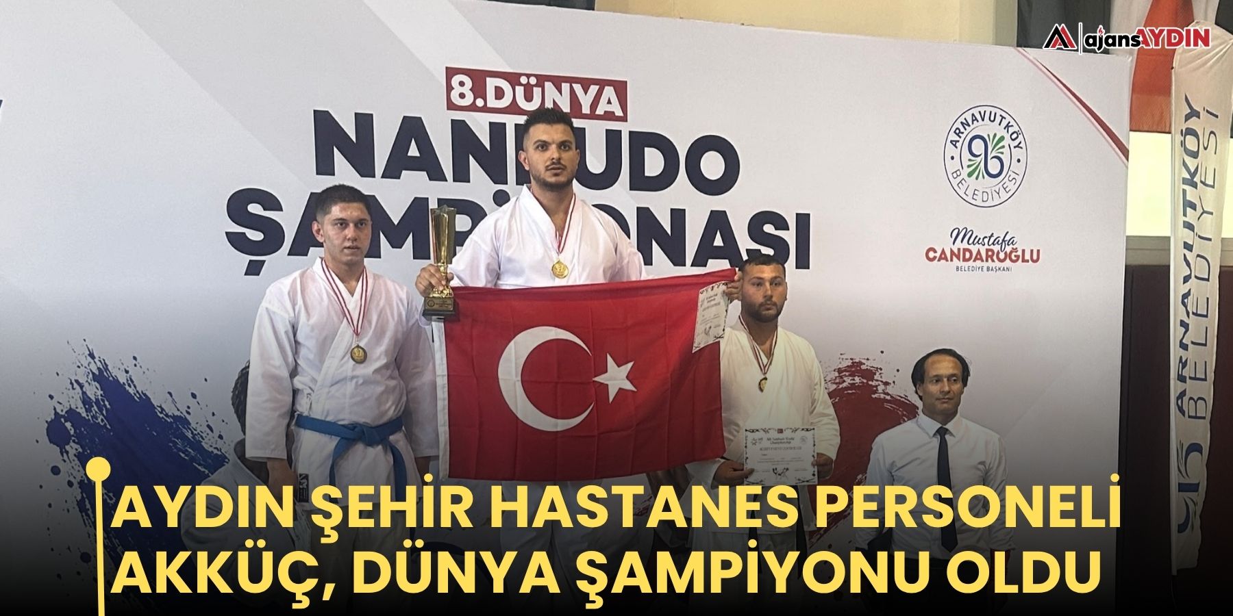 Aydın Şehir Hastanesi personeli Akküç, dünya şampiyonu oldu