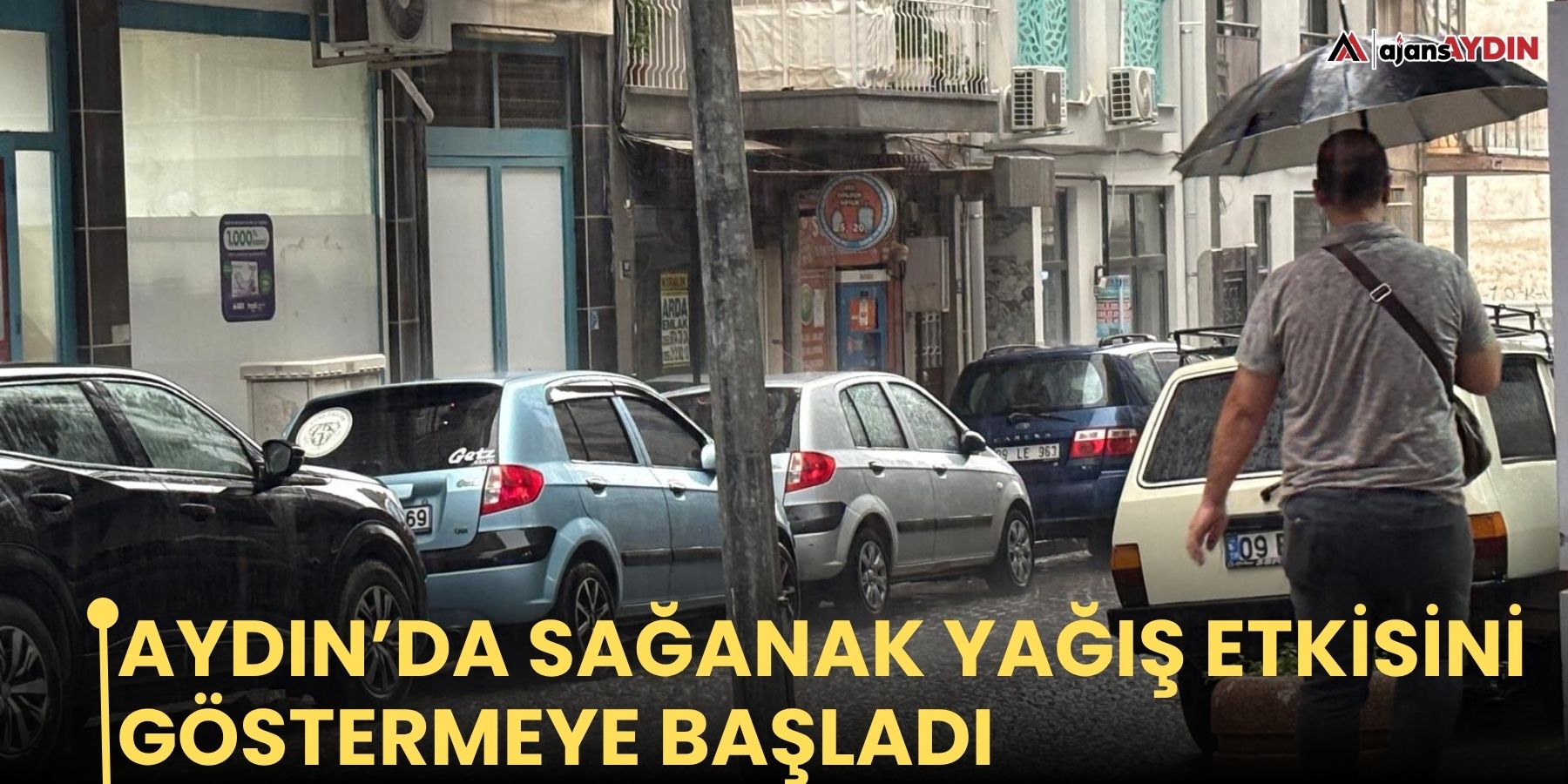 Aydın’da sağanak yağış etkisini göstermeye başladı