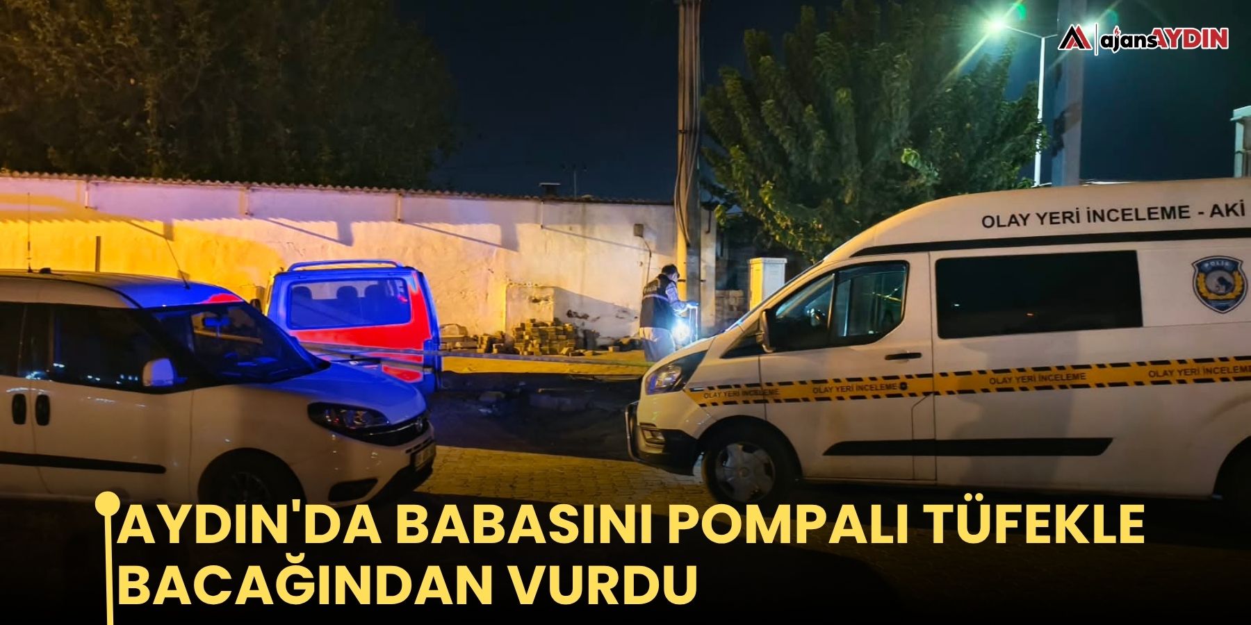 Aydın'da Babasını Pompalı Tüfekle Bacağından Vurdu