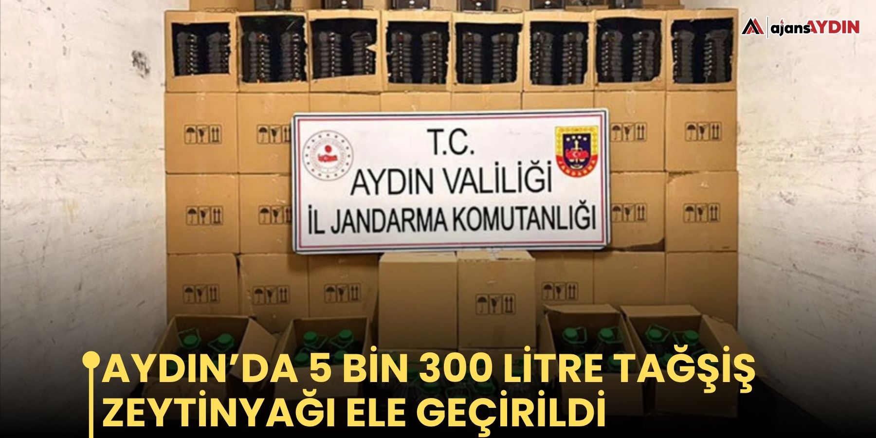 Aydın’da 5 bin 300 litre tağşiş zeytinyağı ele geçirildi