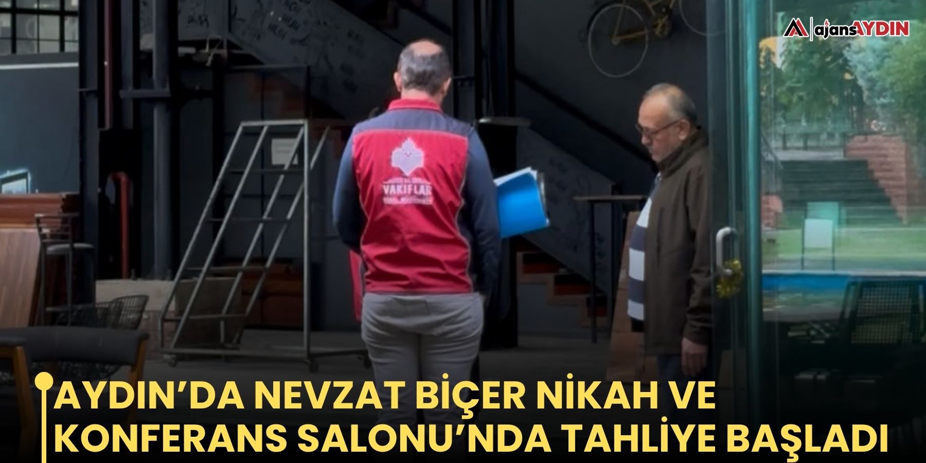 Aydın’da Nevzat Biçer Nikah ve Konferans Salonu’nda tahliye başladı